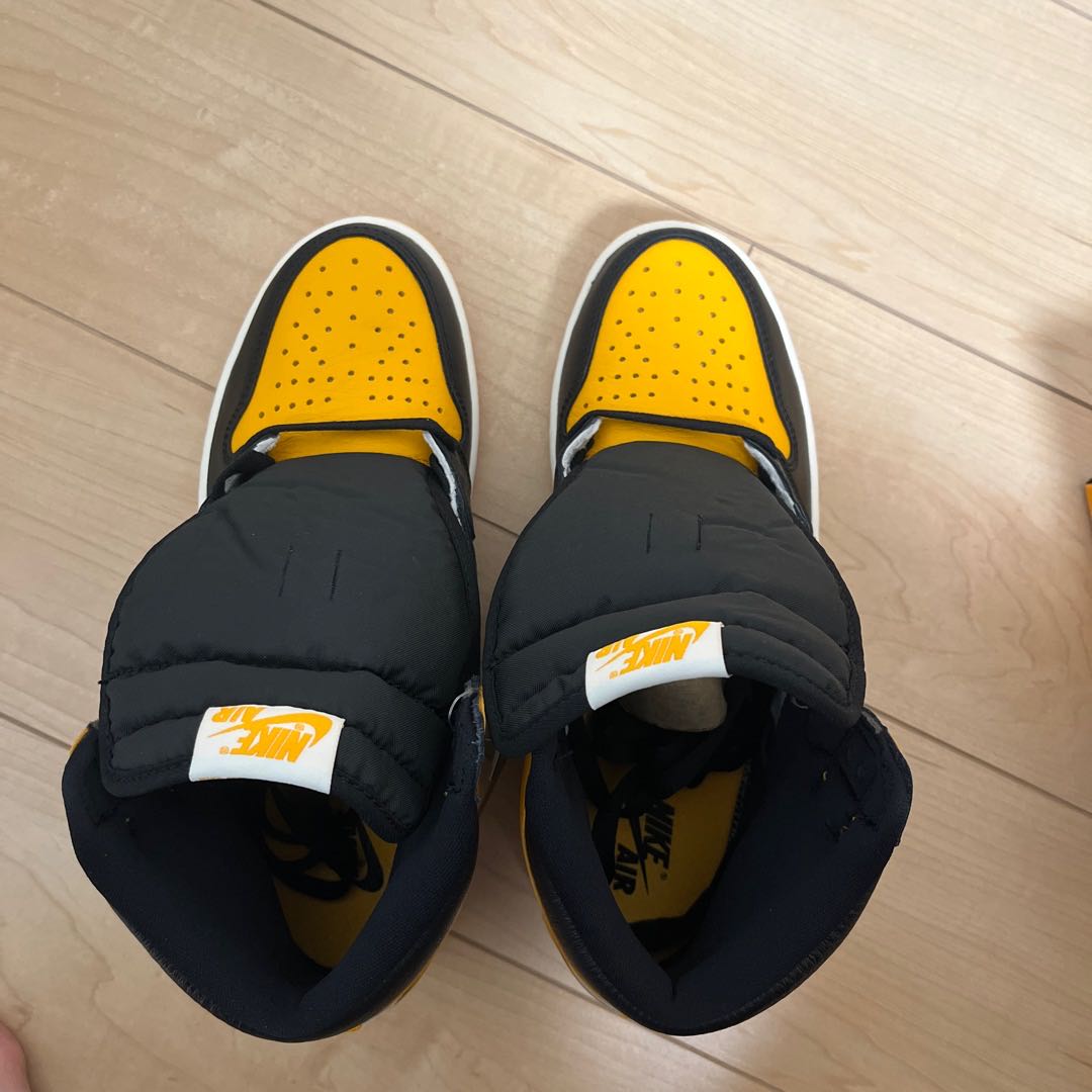 Nike Air Jordan 1 Retro High Og "Yellow Toe" Black/Taxi HoWight 555088-711 27cm