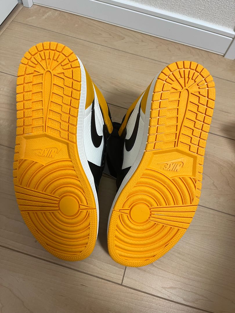 Nike Air Jordan 1 Retro High Og "Yellow Toe" Black/Taxi HoWight 555088-711 27cm
