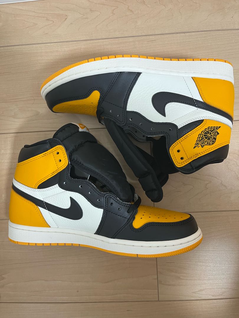 Nike Air Jordan 1 Retro High Og "Yellow Toe" Black/Taxi HoWight 555088-711 27cm