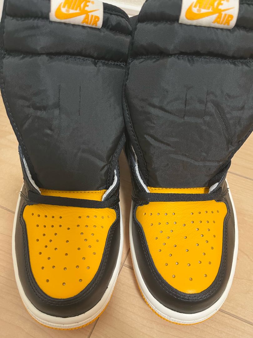 Nike Air Jordan 1 Retro High Og "Yellow Toe" Black/Taxi HoWight 555088-711 27cm