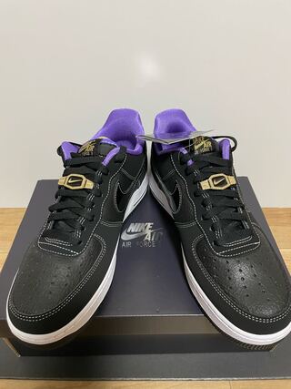 ナイキ エアフォース1 '07 LV8 Emb ワールドチャンプ "ブラック" ブラック/パープル DR9866-001 27cm