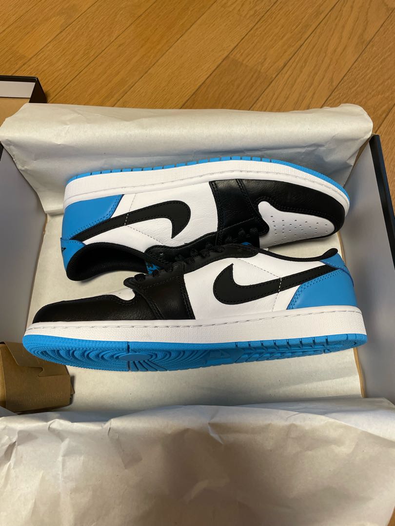 Nike Air Jordan 1 Low Og "Unc" University Snubbull/Black Wight CZ0790-104 27.5cm