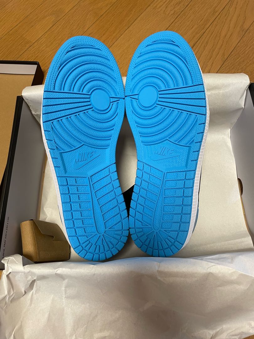 Nike Air Jordan 1 Low Og "Unc" University Snubbull/Black Wight CZ0790-104 27.5cm