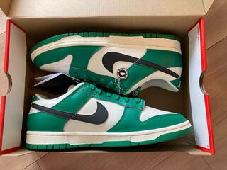 ナイキ ダンク ロー Se ロッタリー "ペールアイボリー/マラカイト" ブラック-マラカイト-ペールアイボリー DR9654-100 29cm