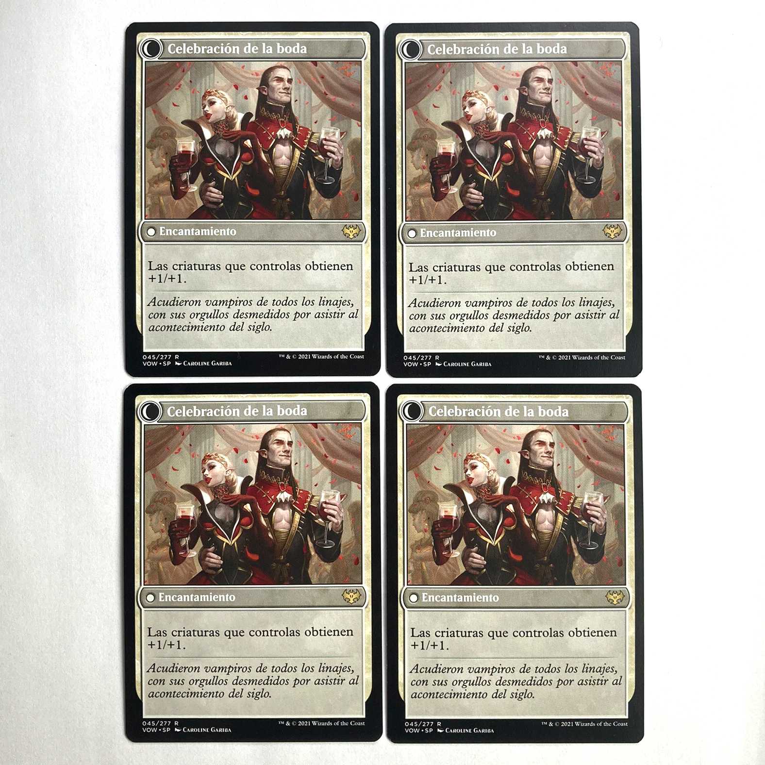 Wedding Announcement Rare 045/277 Spanish Set of 4