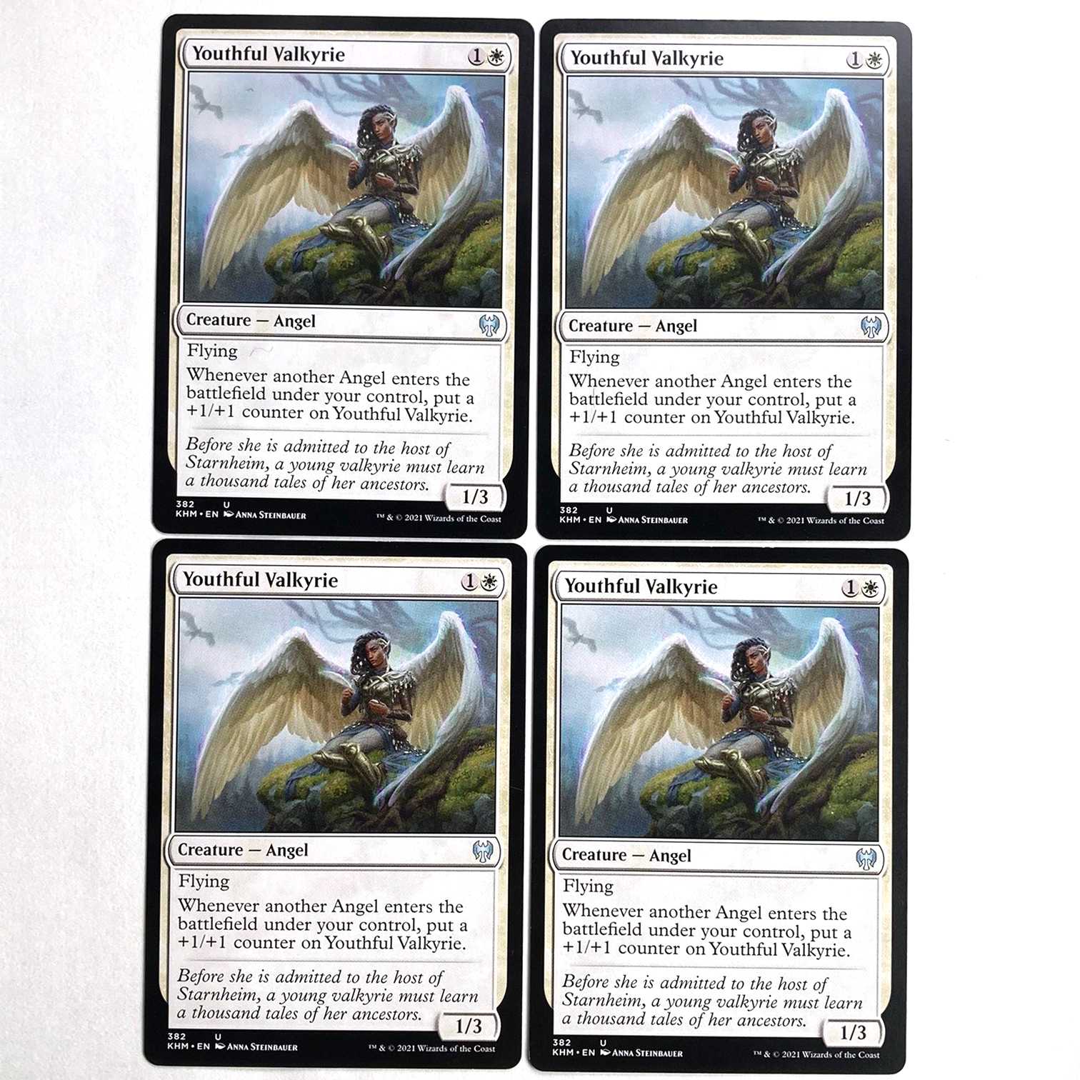 Youthful Valkyrie Uncommon 382/285 Kaldheim English 4 copies Domestic