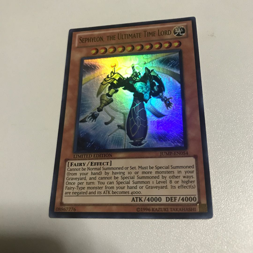 Sephylon, the Ultimate Timelord Ultra Rare JP001 English