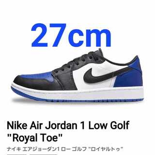Nike Air Jordan 1 Low Golf "Royal Toe" HoWight/Black-Sport Royal-Black DD9315-102 27cm