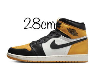 ナイキ エアジョーダン1 レトロ ハイ Og "イエロー トゥ" ブラック/タクシーホワイト 555088-711 28cm