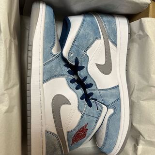 Nike Air Jordan 1 Mid "White/University Blue/Grey" ナイキ エアジョーダン1 27.5cm