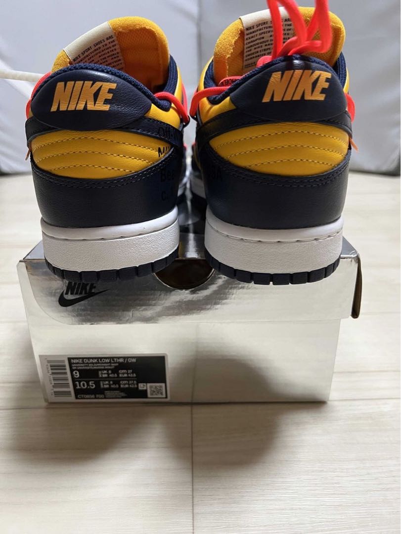 Off Ho Wight Dunk Michigan 27cm