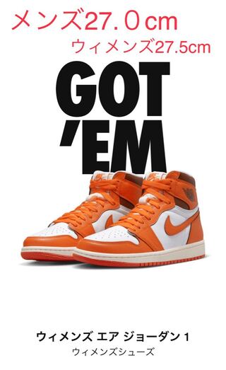 エアジョーダン 1 スターフィッシュ 27cm