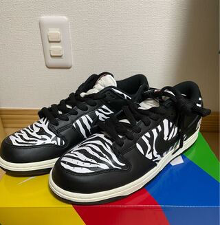 Quartersnacks × Nike SB Dunk Low "Zebra Cake" クウォータースナックス × ナイキ SB ダンク ロー "ゼブラ ケーキ" 27.5cm