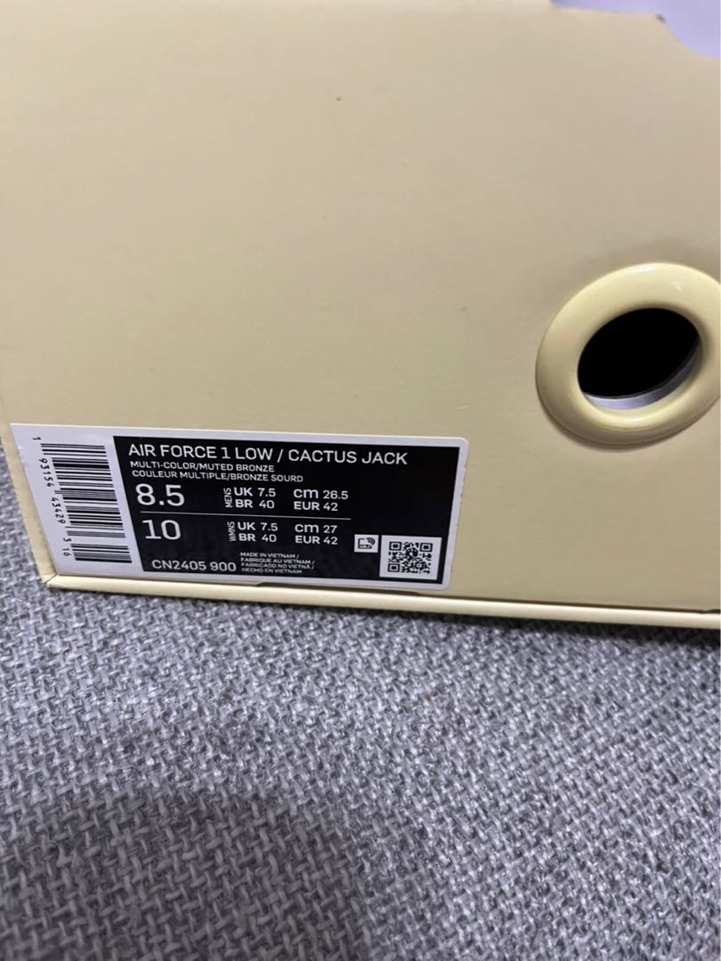 Travis Scott x Nike Air Force 1 Low Cactus Jack 26.5cm