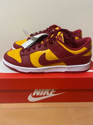 ナイキ ダンク ロー "チャンピオンシップ ゴールド" ミダス ゴールド/タフ レッドホワイト DD1391-701 28cm