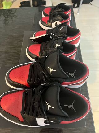 Nike Air Jordan 1 Low "Bred Toe 3足 26cm