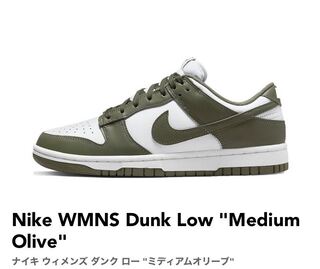 【10%対象】Nike WMNS Dunk Low "Medium Olive" 27cm