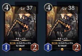 【2枚】サキュバスLv37,38