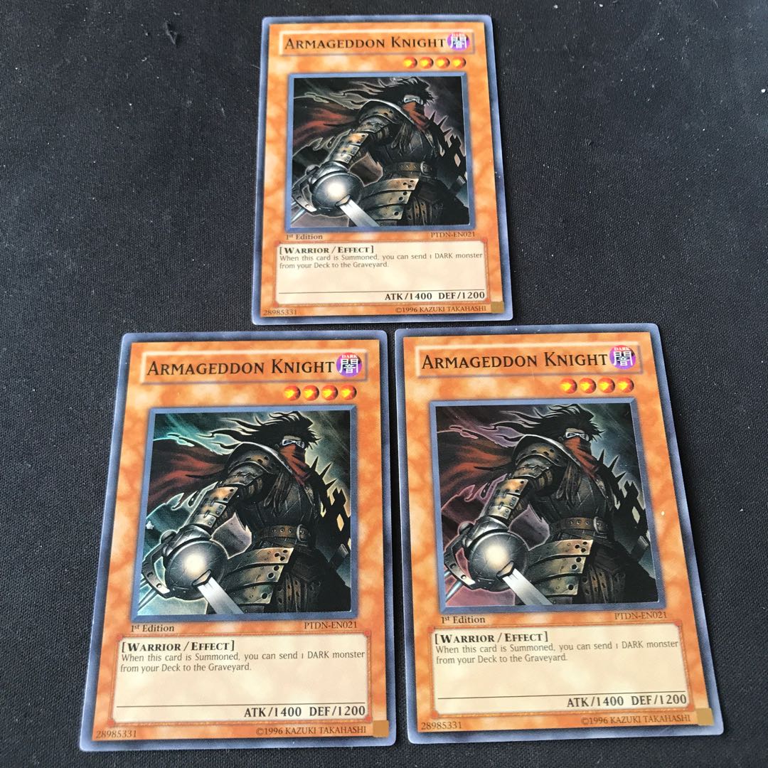 終末の騎士 スーパーレア JP002 英語版　PTDN 1st  3枚