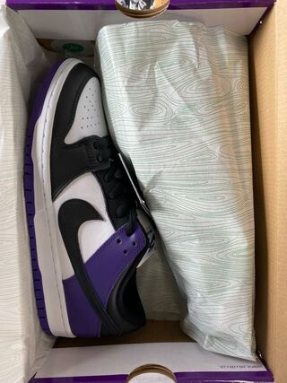 ナイキ SB ダンク ロー プロ コート パープル/ホワイトコート パープルブラック BQ6817-500 28cm