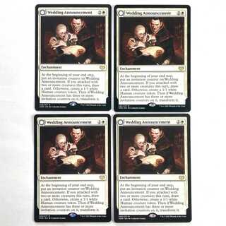 Wedding Announcement Rare 45/277 Innistrad: The Crimson Pact English 4-card set