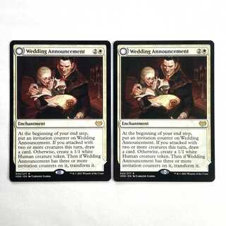 Wedding Announcement Rare 45/277 Innistrad: The Crimson Pact English 2-card set