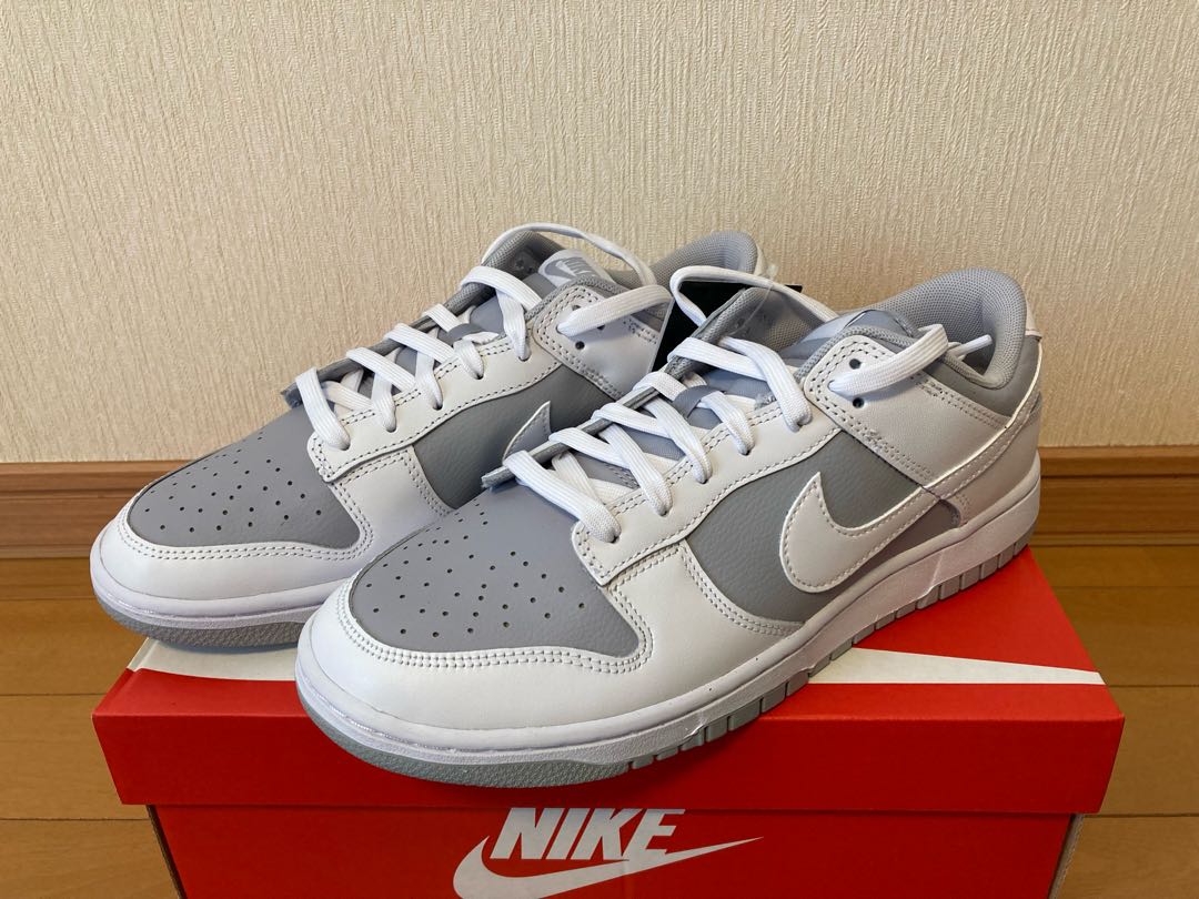 27.0 Nike Dunk Low "Grey and White" 27cm