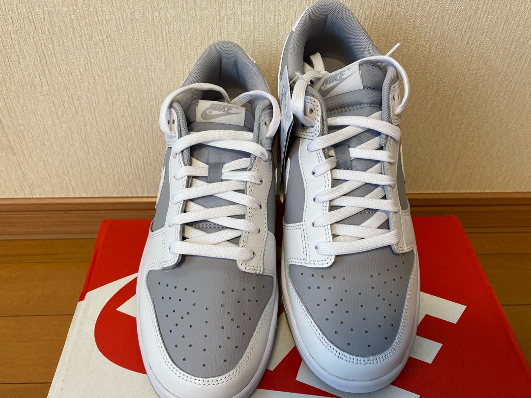 27.0 Nike Dunk Low "Grey and White" 27cm