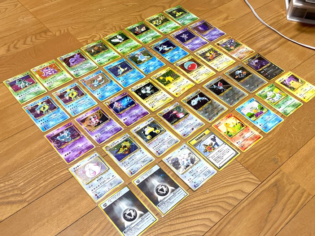 Pokémon cards old back 40 cards in bulk ①.