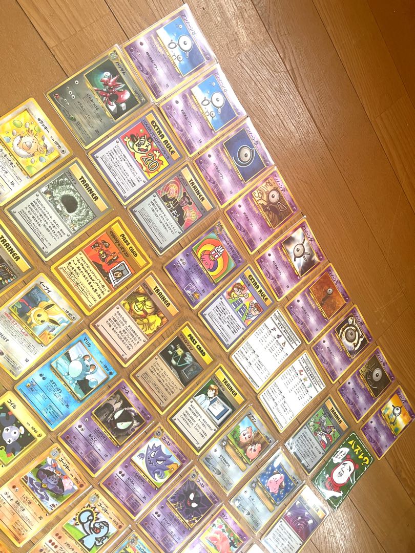 Pokémon Card Old Back Summary (3) 78 cards