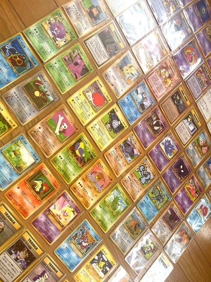 Pokémon Card Old Back Summary (3) 78 cards