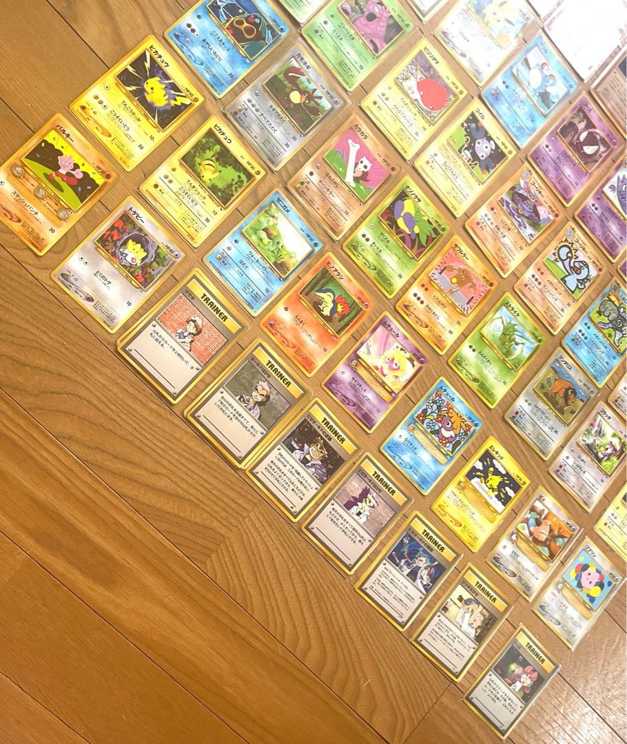 Pokémon Card Old Back Summary (3) 78 cards