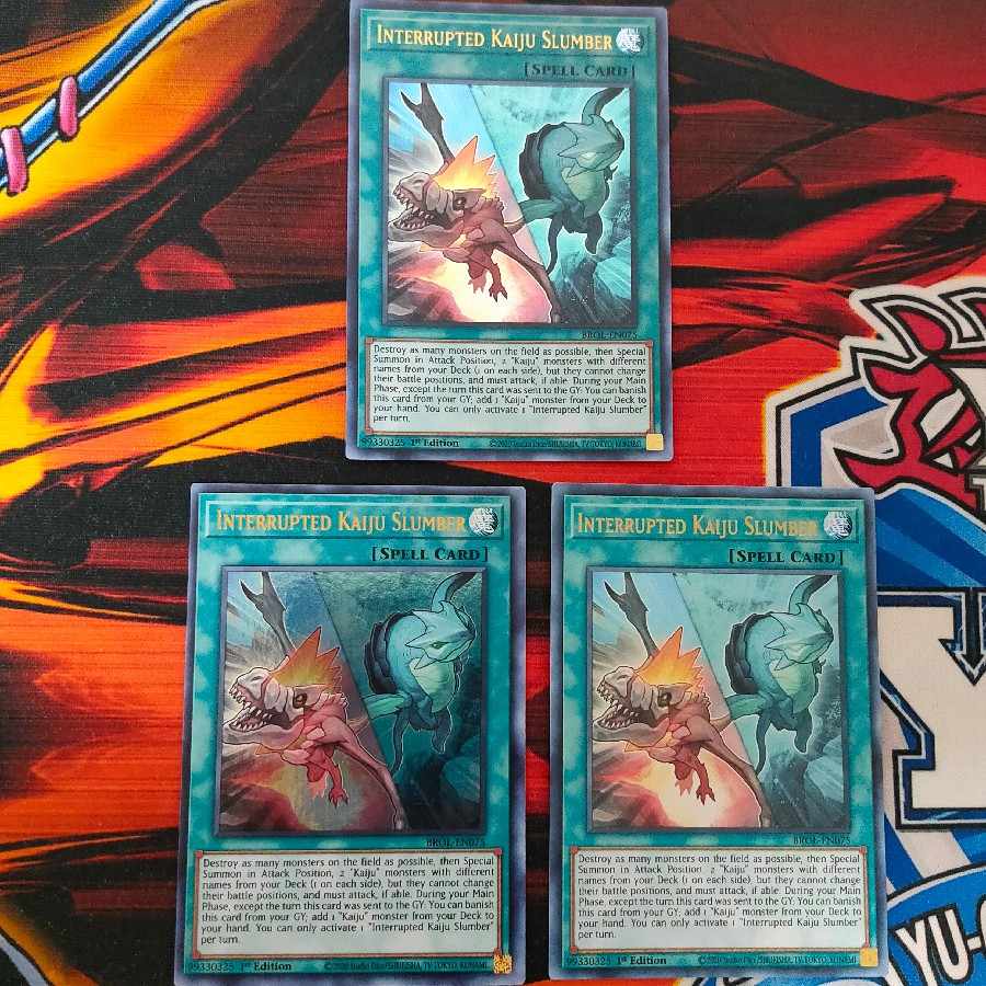 Interrupted Kaiju Slumber Set of 3 Ultra Rare English 1st