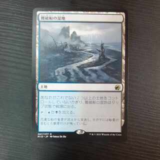 mtg 難破船の湿地　銀幕foil 3枚 銀幕・Foil】(267)《難破船の湿地/Shipwreck Marsh》[DBL-MID