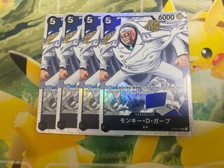 One Piece Card Game Monkey D. Garp SR 4-Card Set ST06 Umi Army