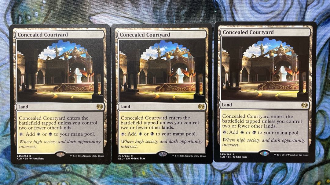 MTG Concealed Courtyard/Concealed Courtyard English 3-card set