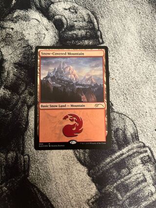 MTG Snow-Covered Mountain Secret Lair edition