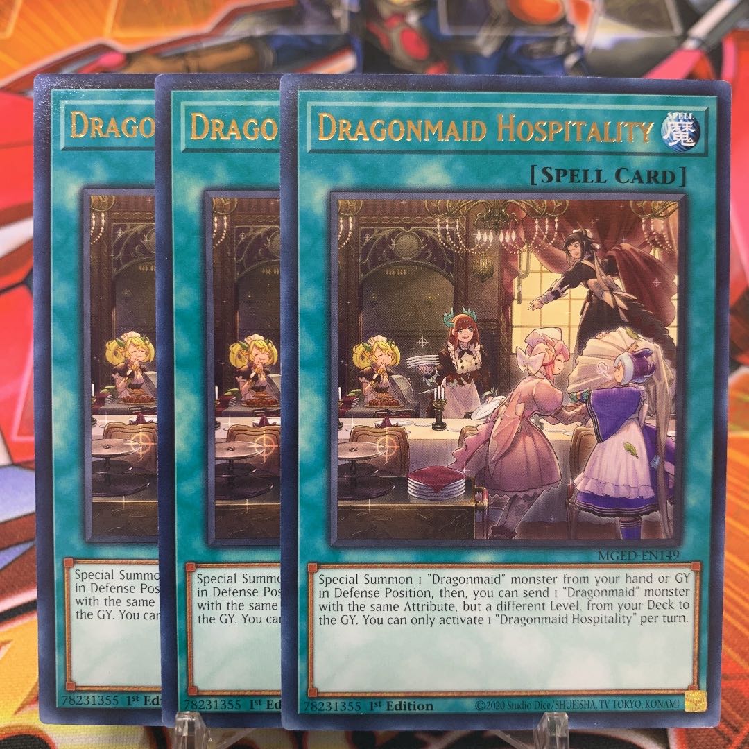 Yu-Gi-Oh [English] Dragonmaid Hospitality Rare 3-card set