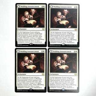 Wedding Announcement Rare 45/277 Innistrad: The Crimson Pact English 4-card set