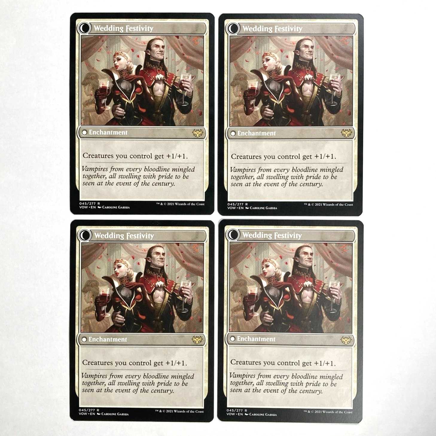 Wedding Announcement Rare 45/277 Innistrad: The Crimson Pact English 4-card set
