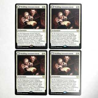 Wedding Announcement Rare 45/277 Innistrad: The Crimson Pact English 4-card set
