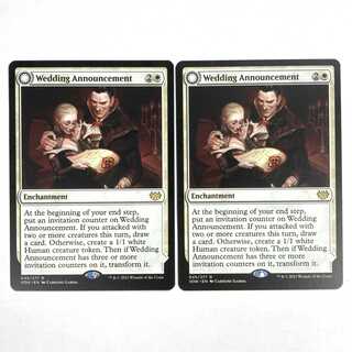 Wedding Announcement Rare 45/277 Innistrad: The Crimson Pact English Set of 2