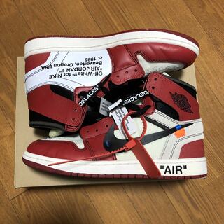Off White Nike Air Jordan 1 Retro High The Ten Chicago 27.5cm