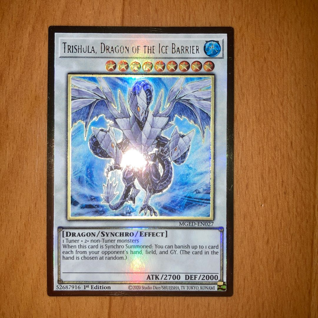 Ice Barrier Dragon Trishula 1st English Pregol.