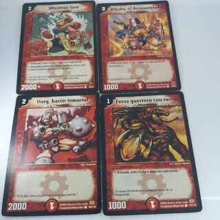 スペイン語版　速攻4枚セット　不死身男爵ボーグ　ブレイズクロー　勇者ゲット等　デュエマ　デュエルマスターズ