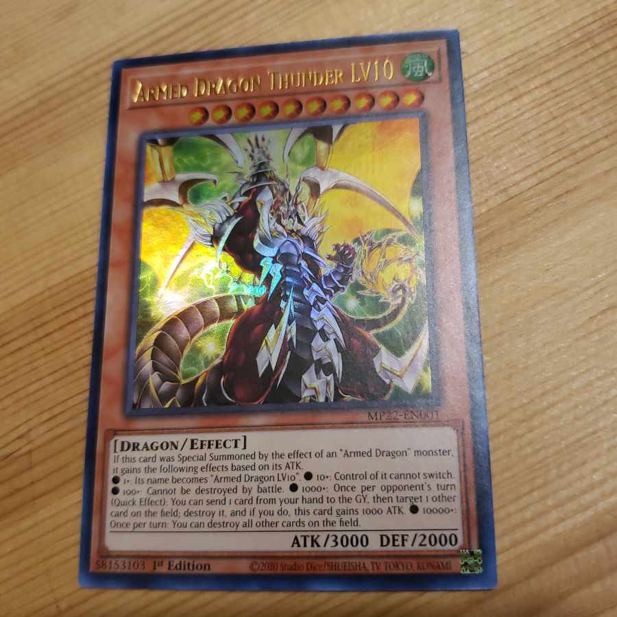 Yu-Gi-Oh Armed Dragon ZapdosLV10 Ultra English tin2022
