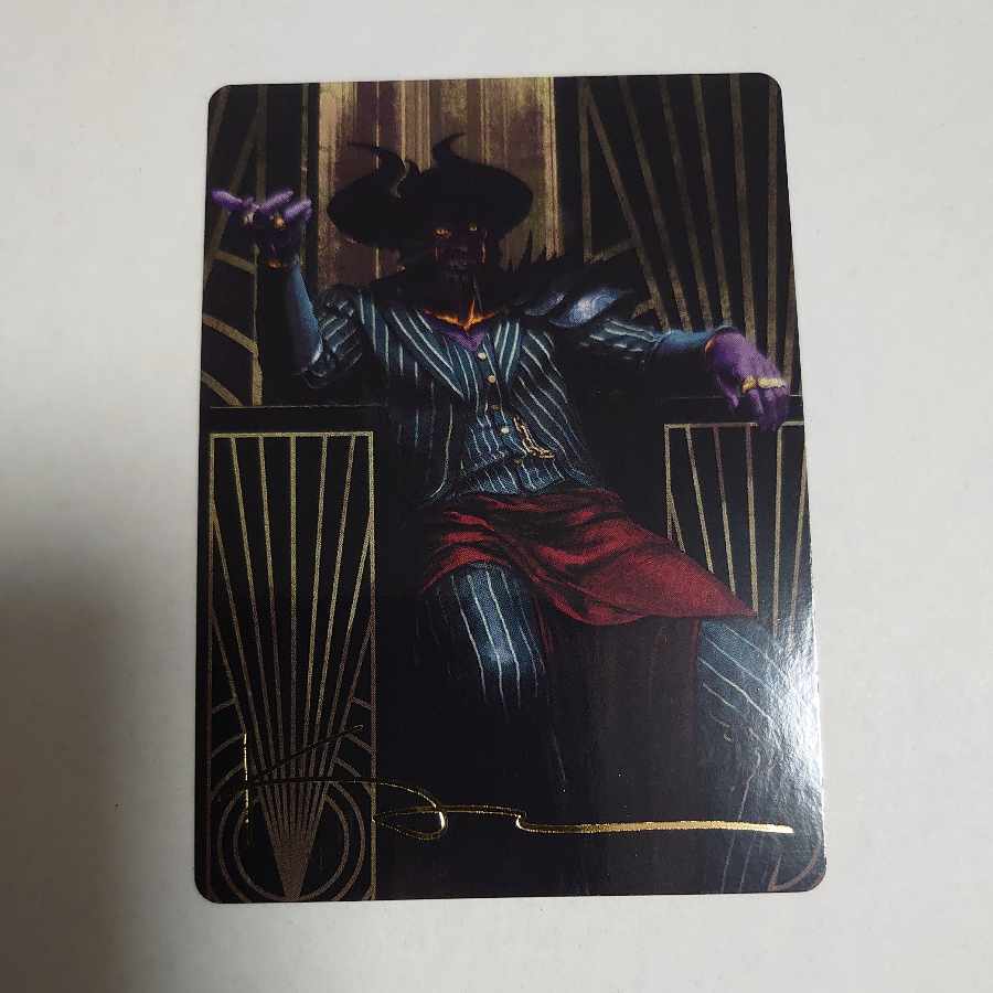 What Turns Against, of Nixi Squirrel foil-stamped art card