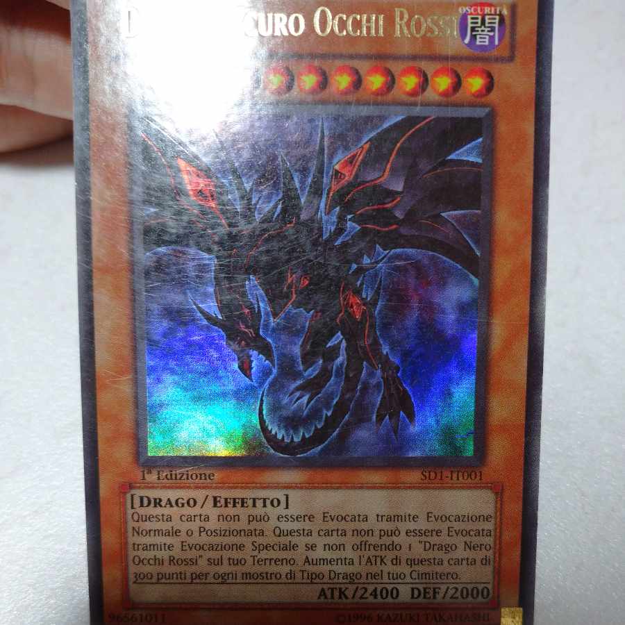Red-Eyes Darkness Dragon Ultra Rare Italian