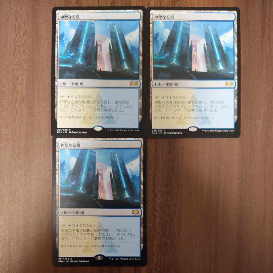 Hallowed Fountain 3-card set Japanese RNA