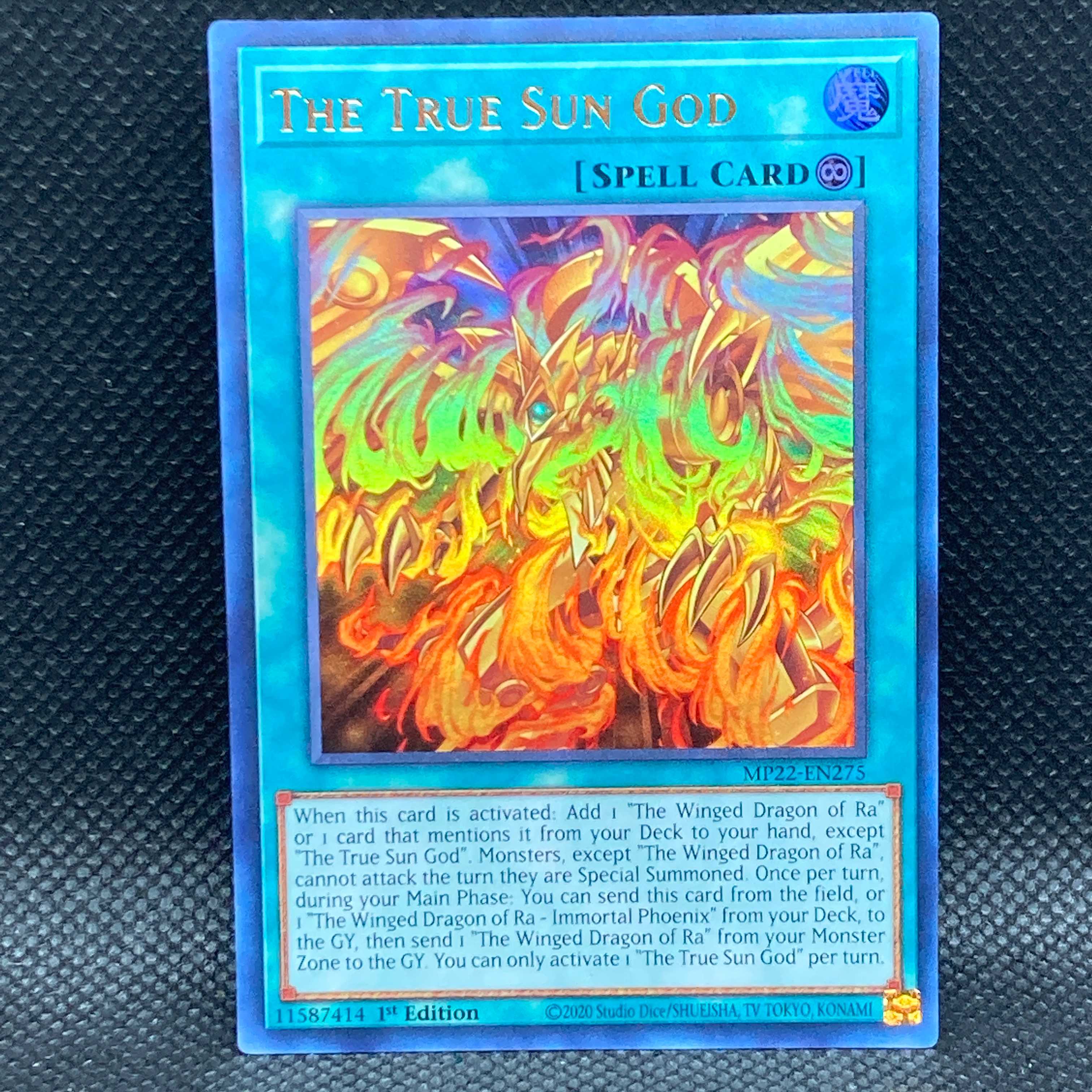 Yu-Gi-Oh English True Sun God 1st MP22 Ultra Ur tin 2022